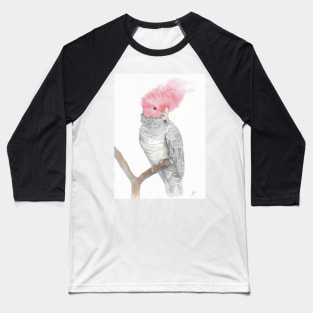 gang gang red head cockatoo parrot watercolor painting Baseball T-Shirt